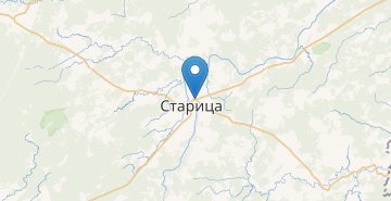 Mapa Staritsa