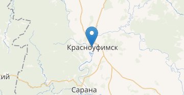 Mapa Krasnoufimsk