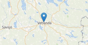 Žemėlapis Vetlanda
