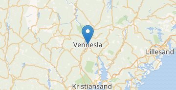 Kaart Vennesla