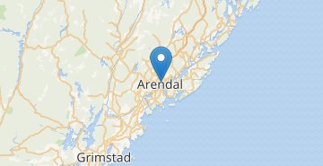Mapa Arendal