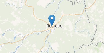 Map Pestovo, Novgorodskaya obl