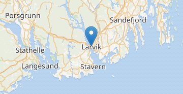 Mapa Larvik