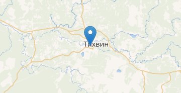 Mapa Tikhvin