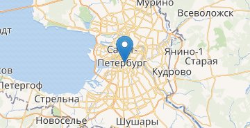 地图 Sankt-Peterburg