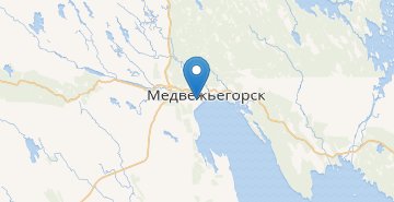 Mapa Medvezhyegorsk